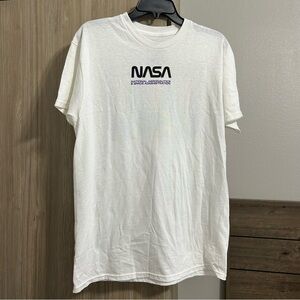 Hyper Space White T-Shirt for Men Size Medium